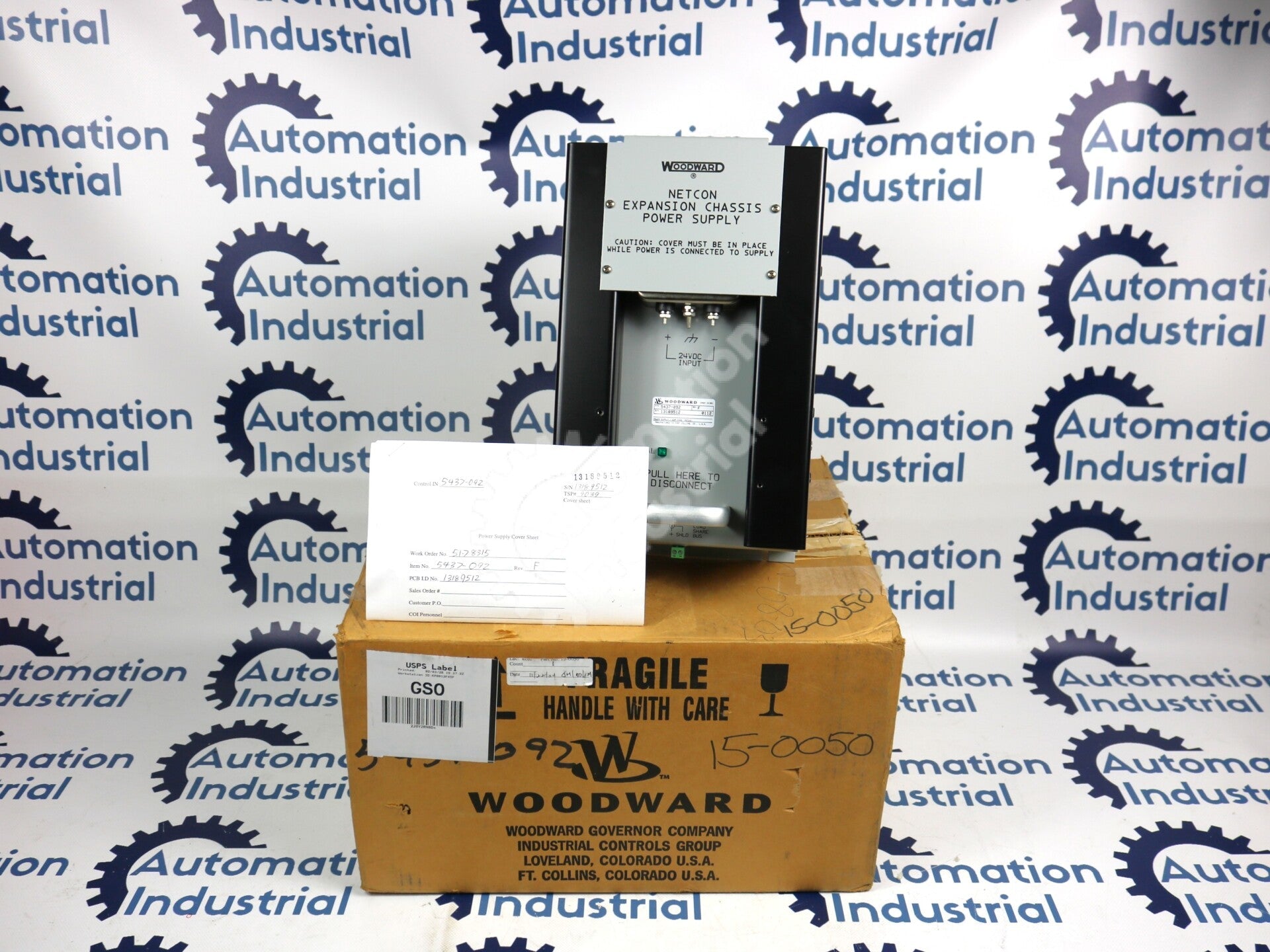 5437-092 By Woodward 24VDC Expansion Chassis Power Supply NSFP