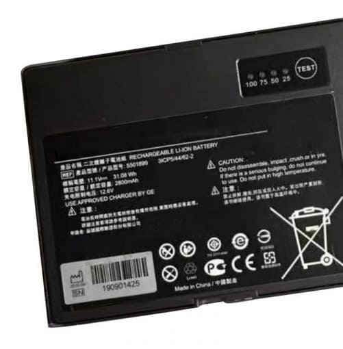 5501899 Battery for GE DR Brivo XR316 Flat panel detector color ultrasound 3ICP5/44/62-2
