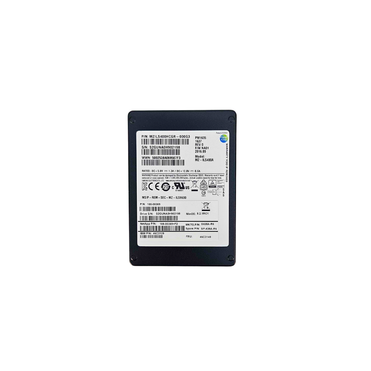 Toshiba 400GB 12Gbps SAS 2.5'' SFF SSD Solid State Drive (46C3140)