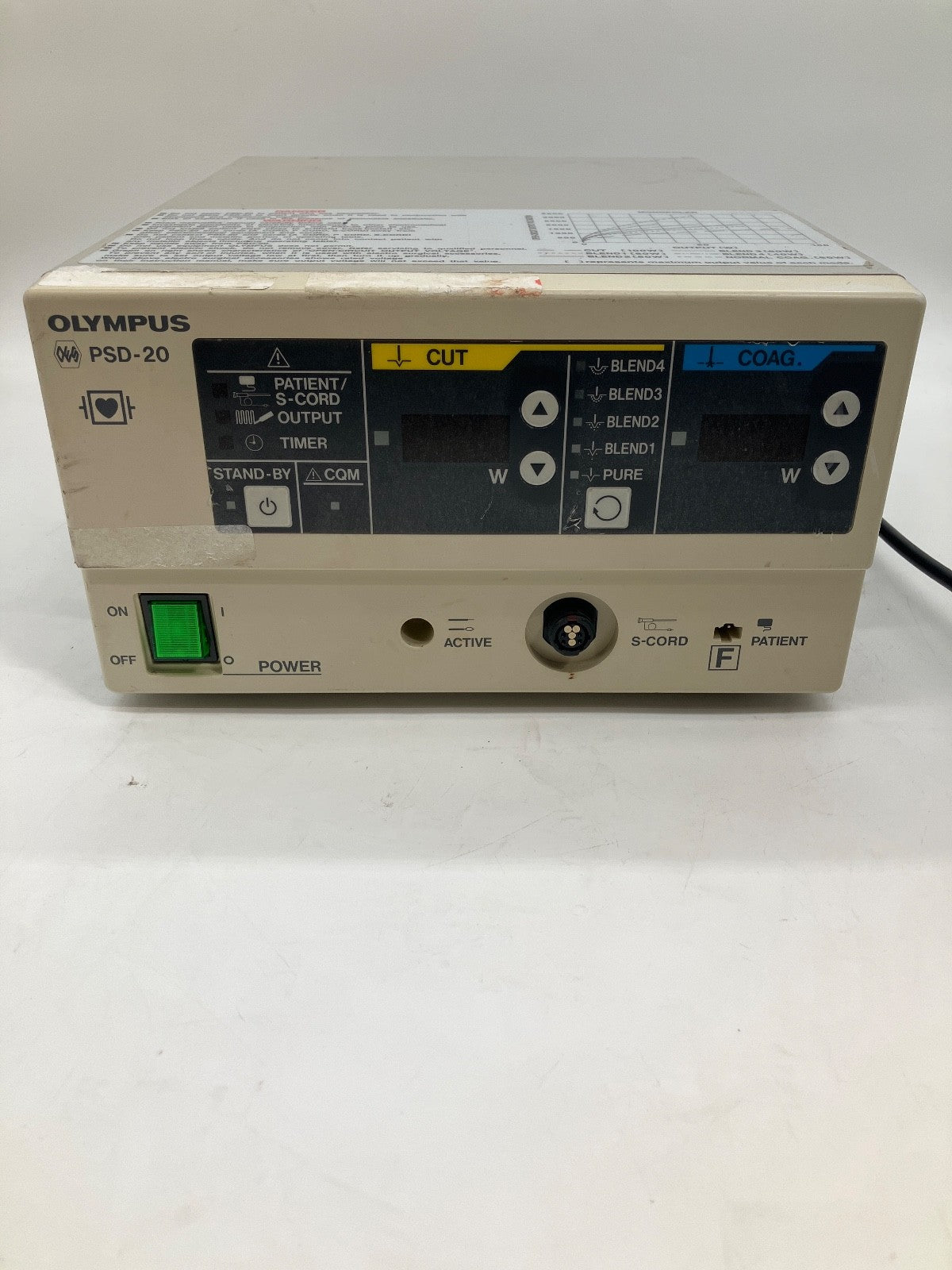 Olympus PSD–20 ESU Electrosurgical Unit with Foot Pedal 30 Day Warranty!