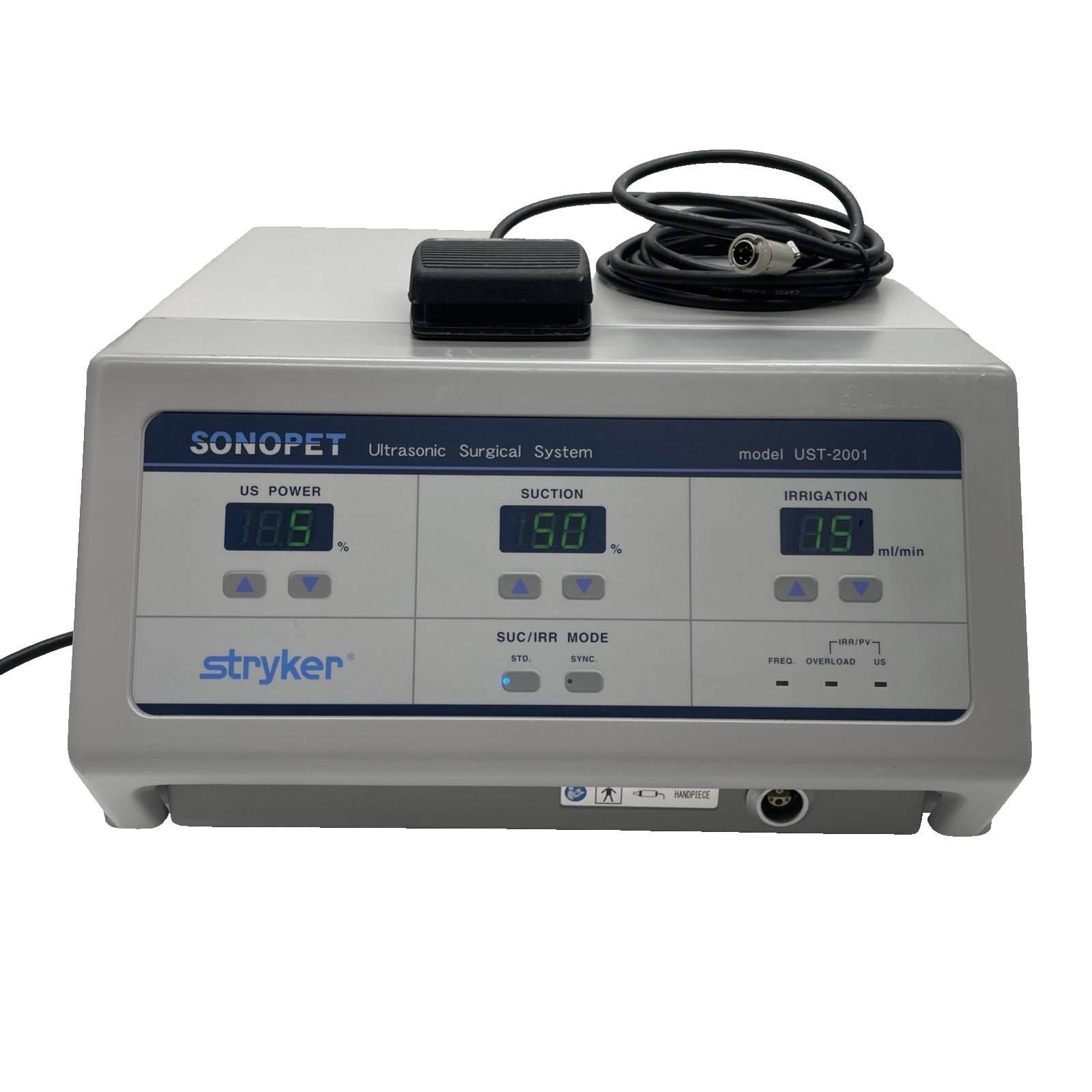 Tested: Stryker Sonopet Ultrasonic Surgical System W/ Footswitch 30 Day Warranty