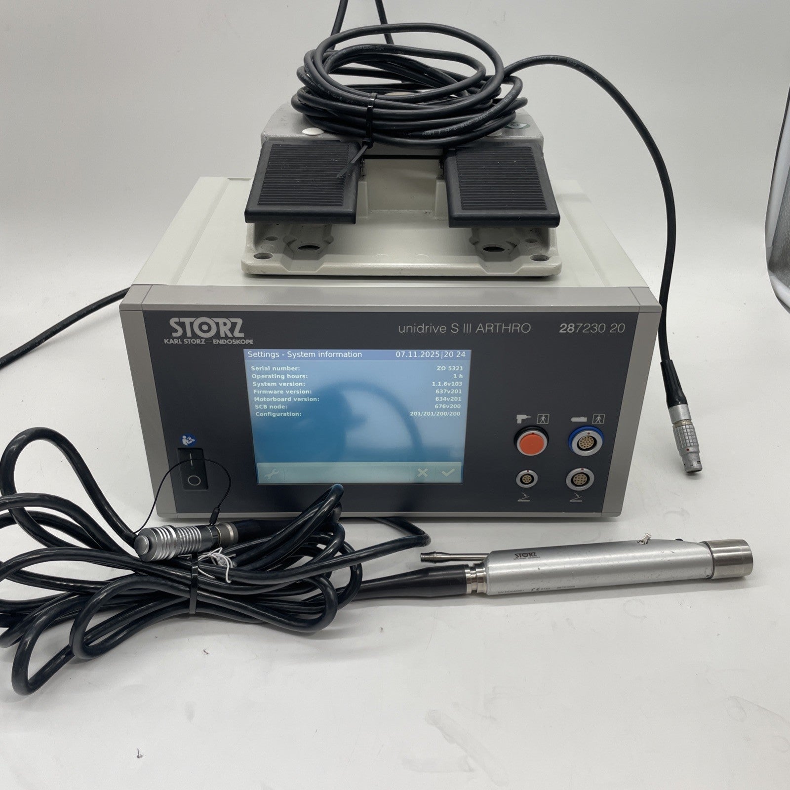Unidrive S III Arthro With Hand Piece + Foot Switch 28723020 30 Day Warranty!