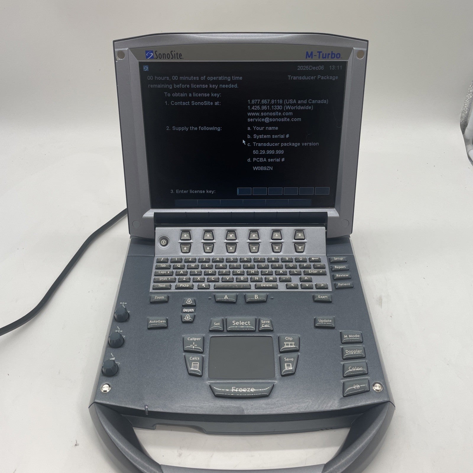 Sonosite M-Turbo Ultrasound System P08189-65 30 Day Warranty!