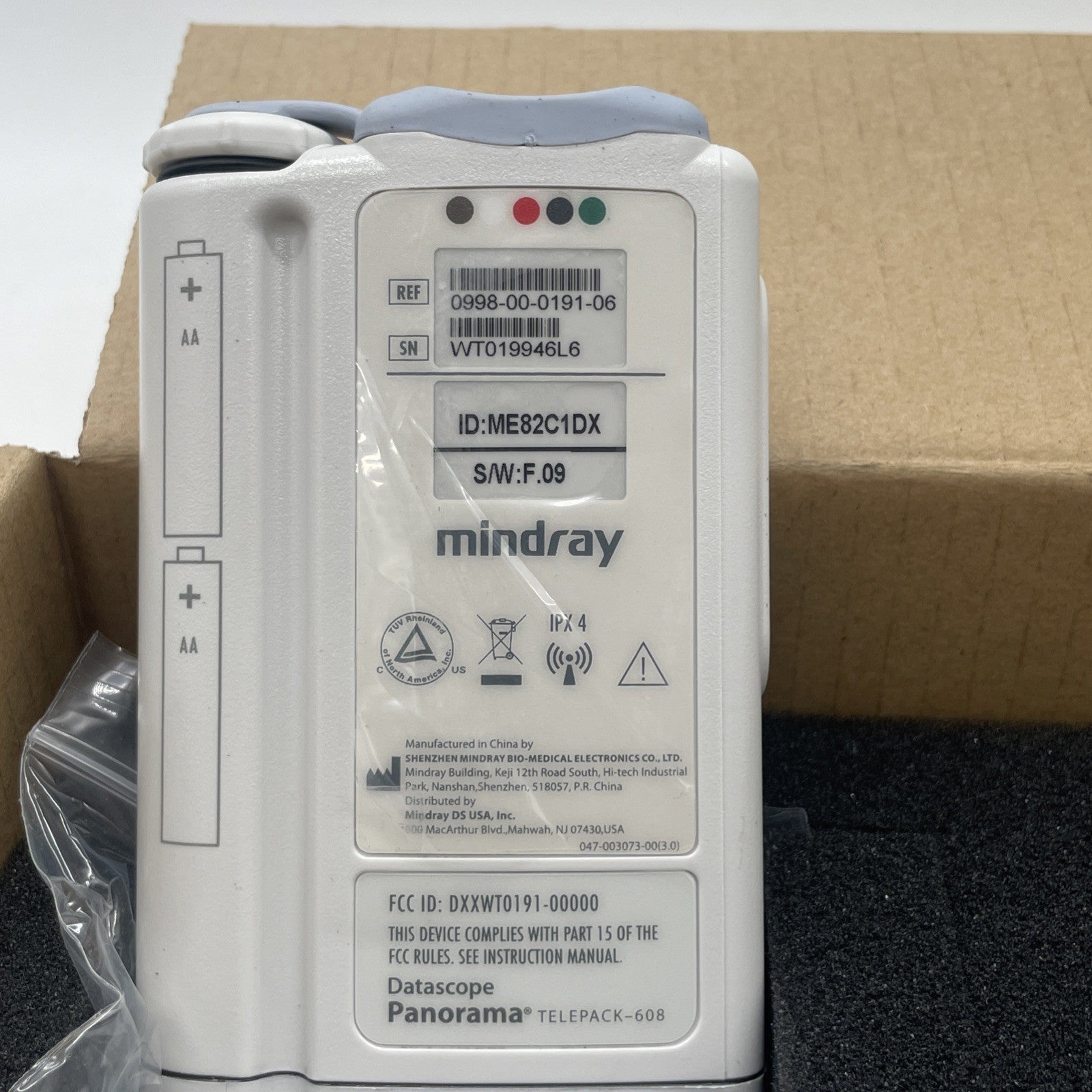 New Mindray Panorama Telepack Telemetry Transmitter 0998-00-0191-06