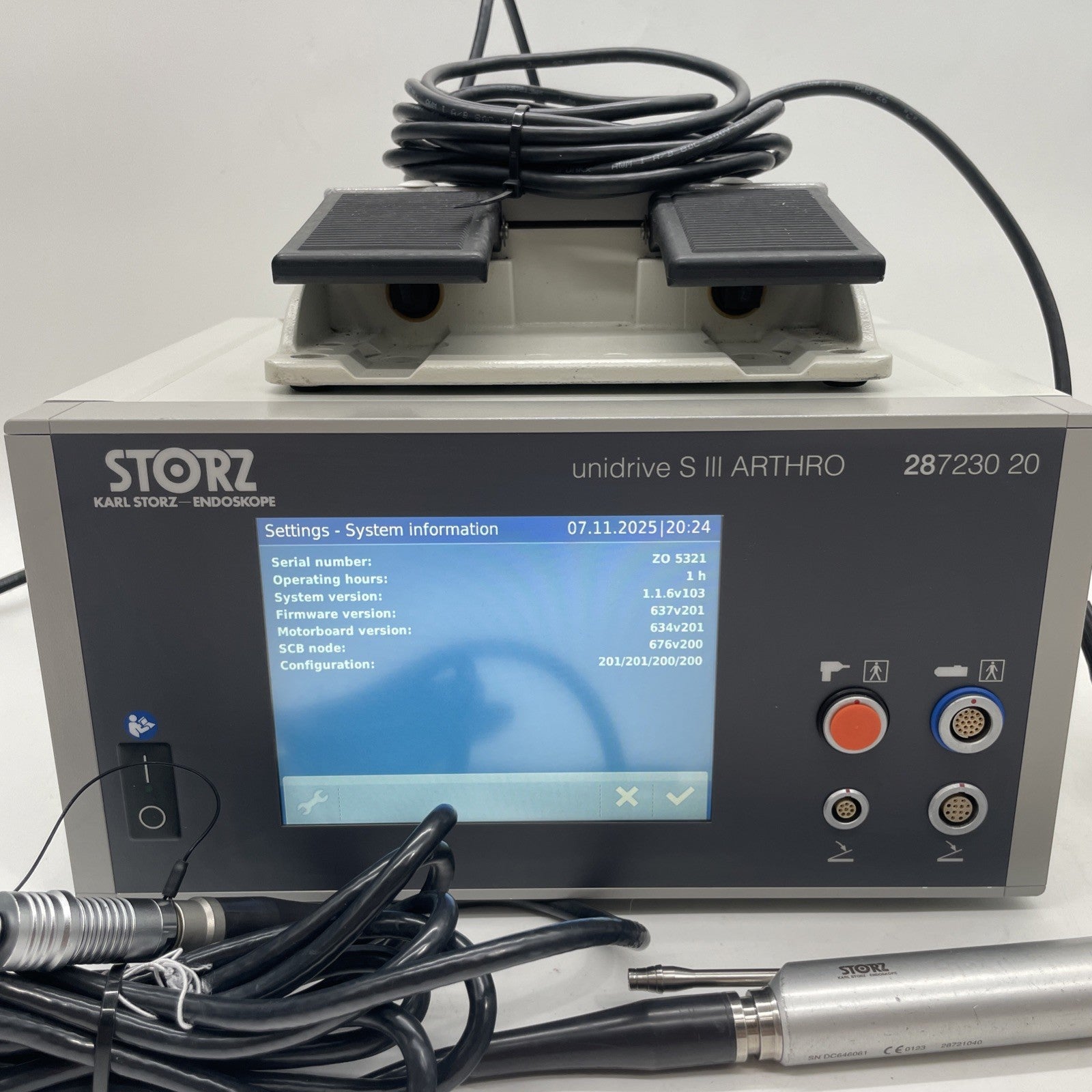 Unidrive S III Arthro With Hand Piece + Foot Switch 28723020 30 Day Warranty!