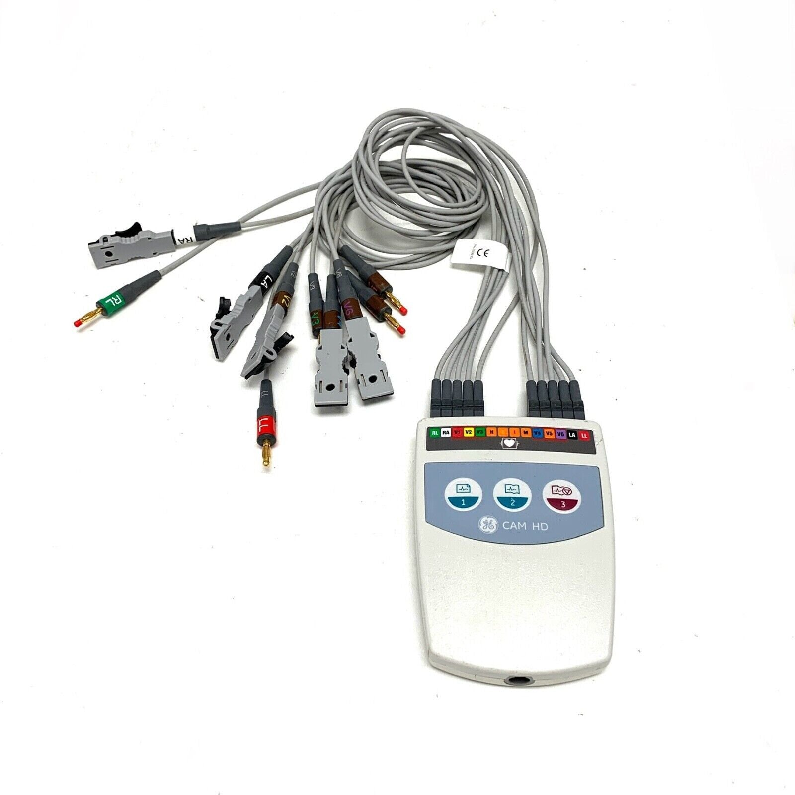GE CAM 14 HD Acquisition Module for EKG MAC 5000 5500 w/ Leads