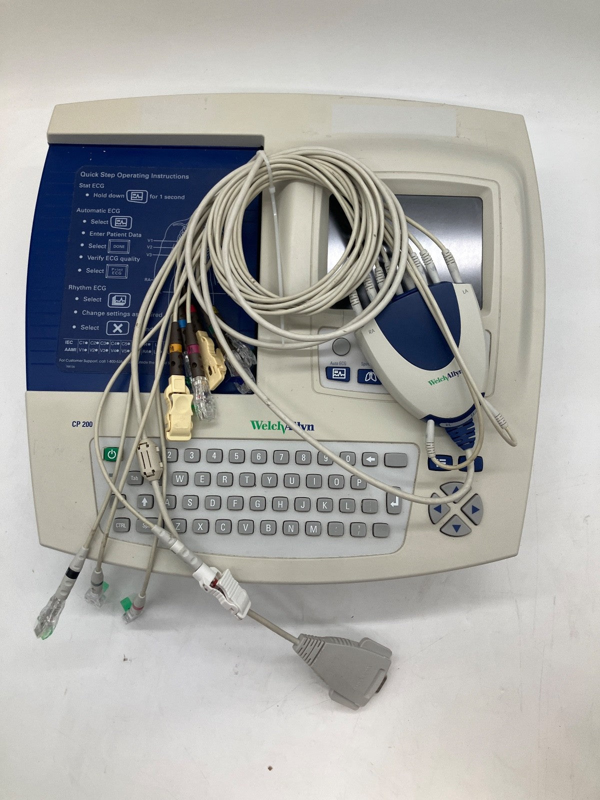 Welch Allyn CP 200 EKG Electrocardiogram W Acquisitions Module 30 Day Warranty!