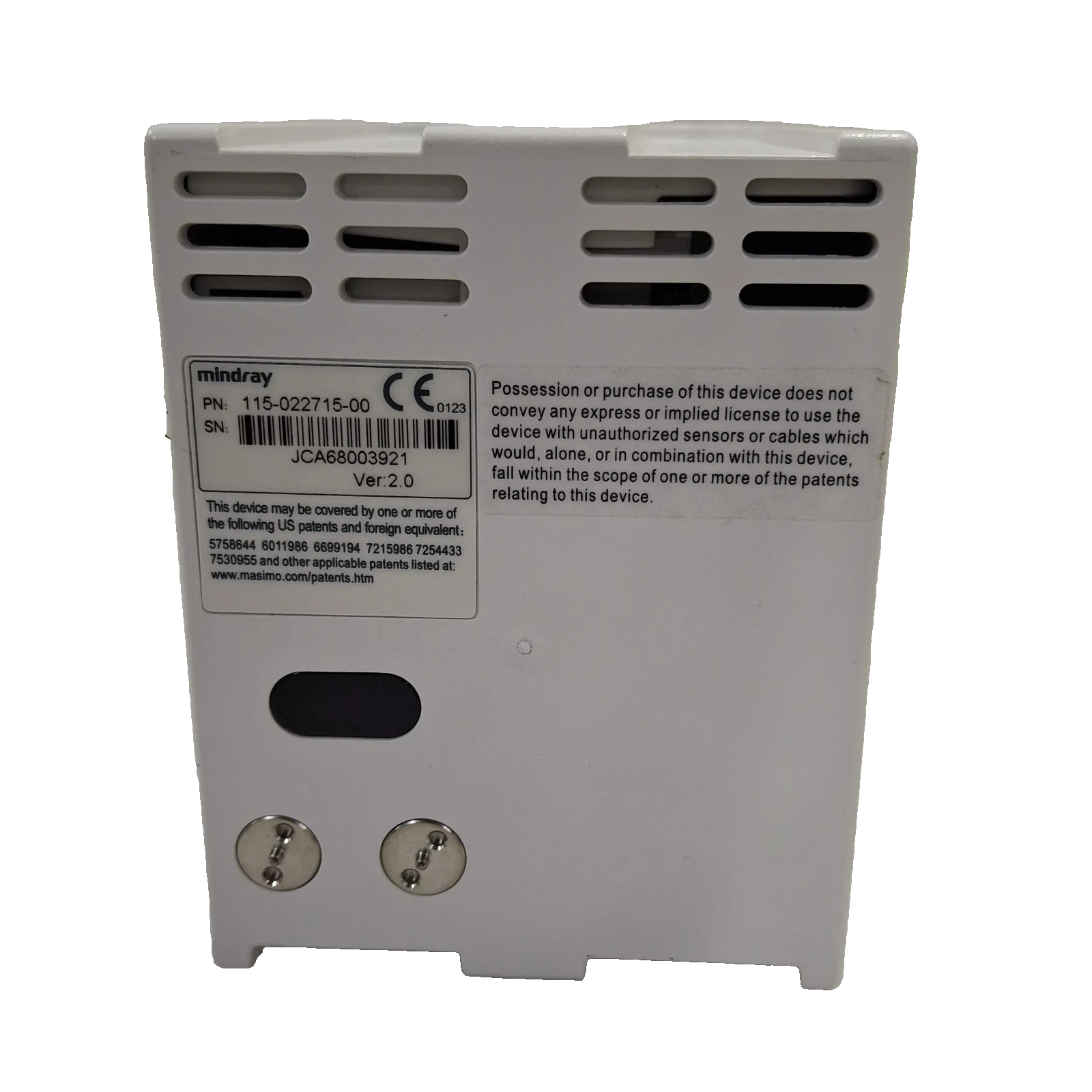Mindray MPM w/ Masimo Module for DPM 6 7 - 115-022715-00 30 Day Warranty!