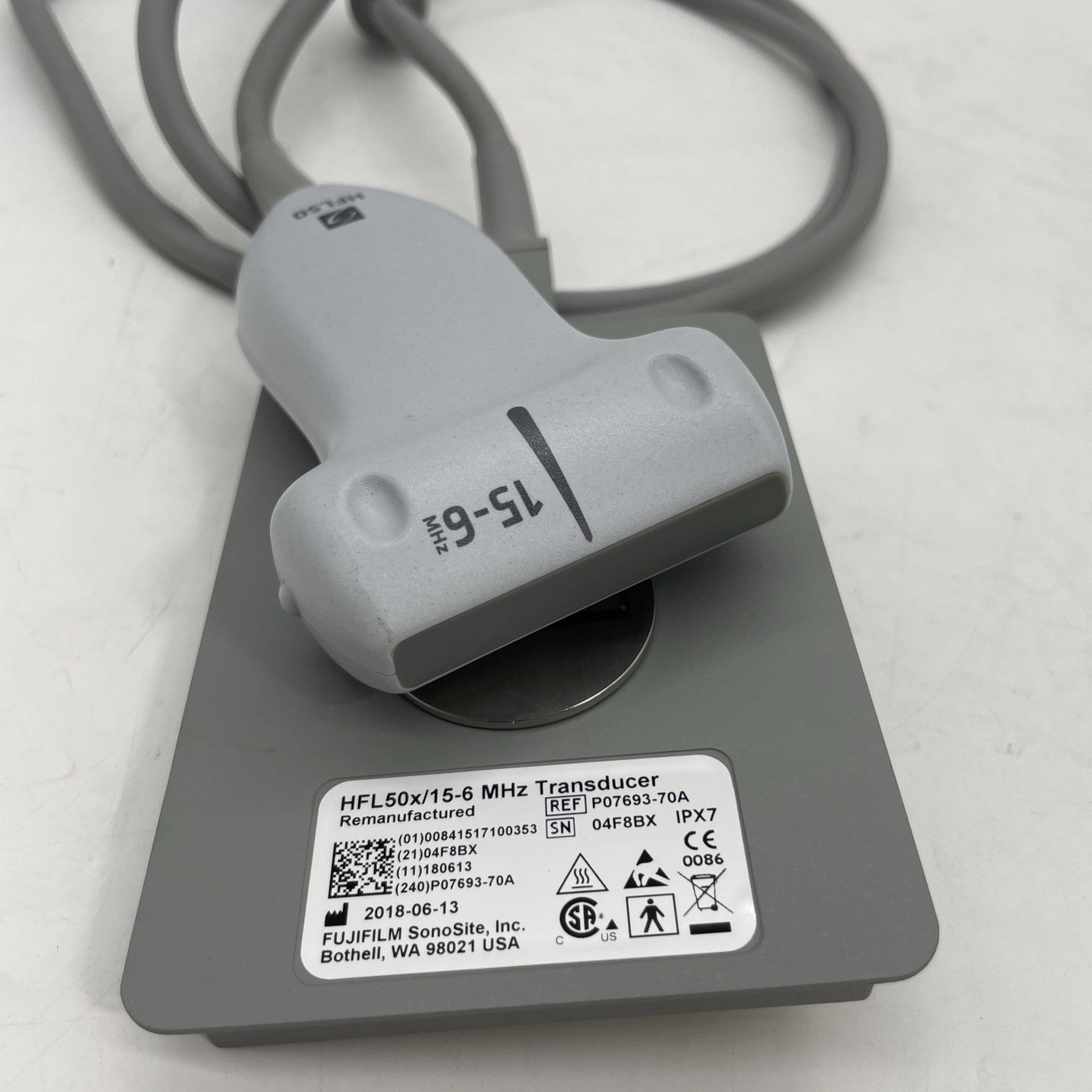 Sonosite Remanufactured HFL50x/15-6Mhz Linear Array Transducer 30 Day Warranty!