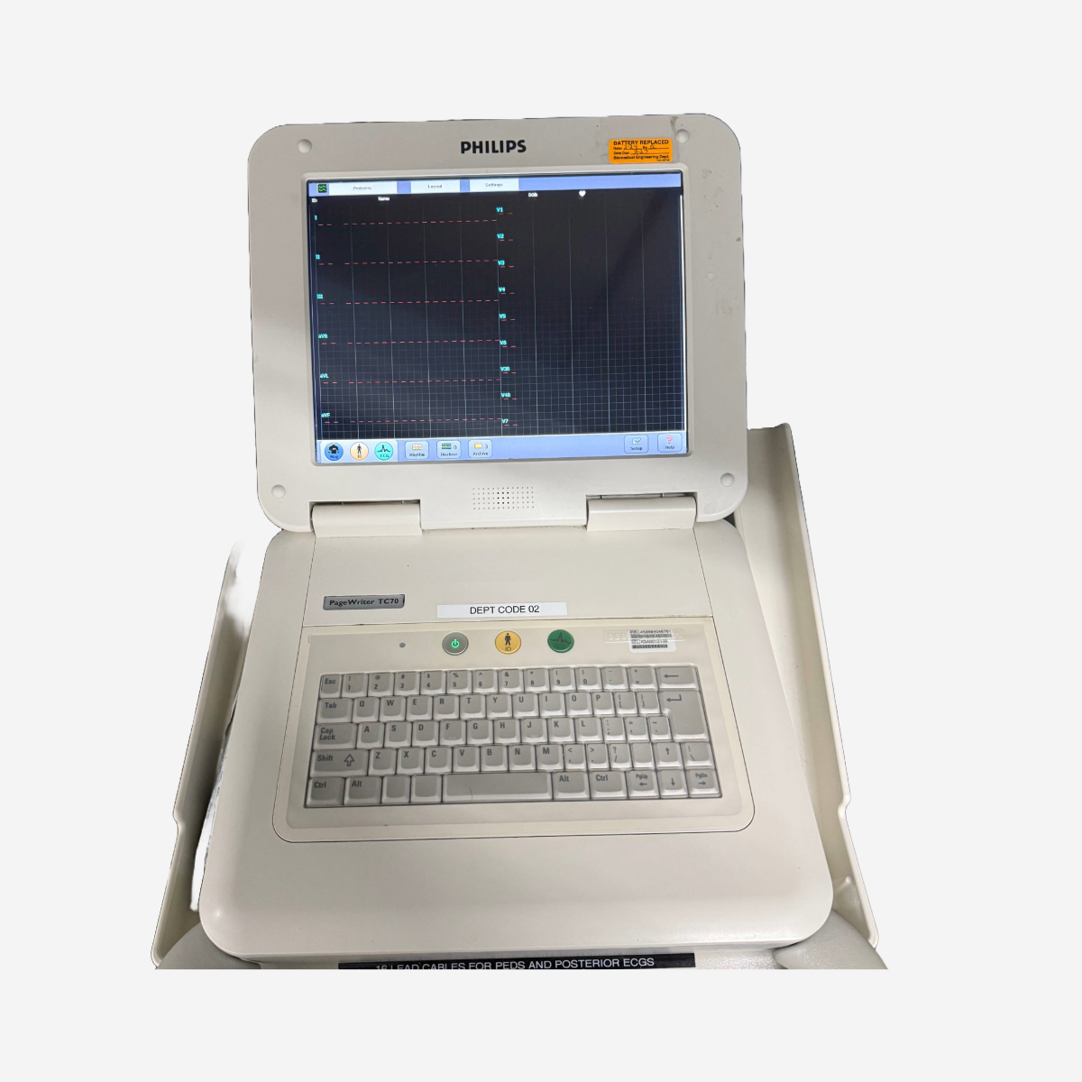 Philips PageWriter TC70 ECG EKG w/ Patient Module - 30 Day Warranty