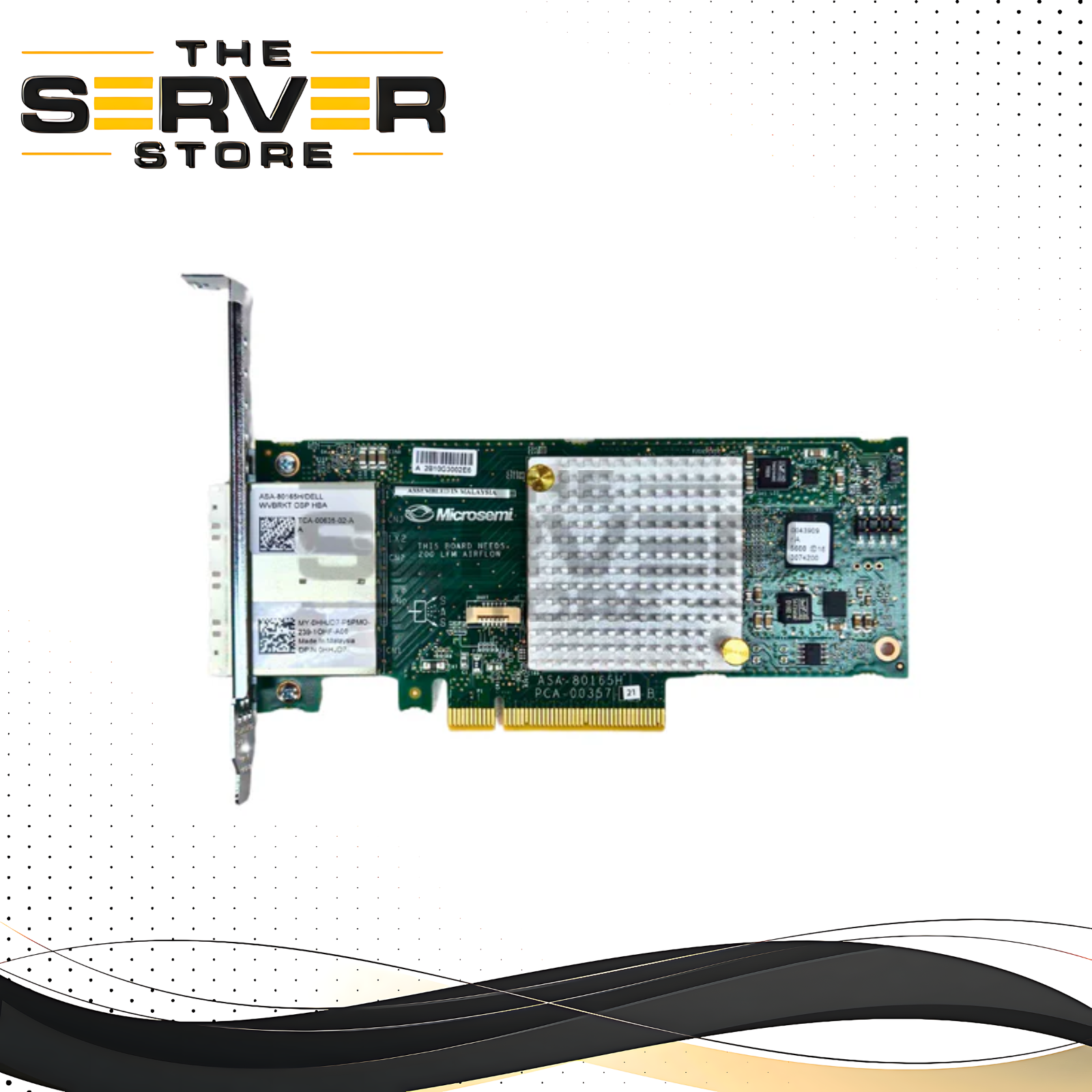 Dell ASA-80165H Quad-Port SAS 12Gb/s Host Bus Adapter HBA Controller Card (HHJD7)