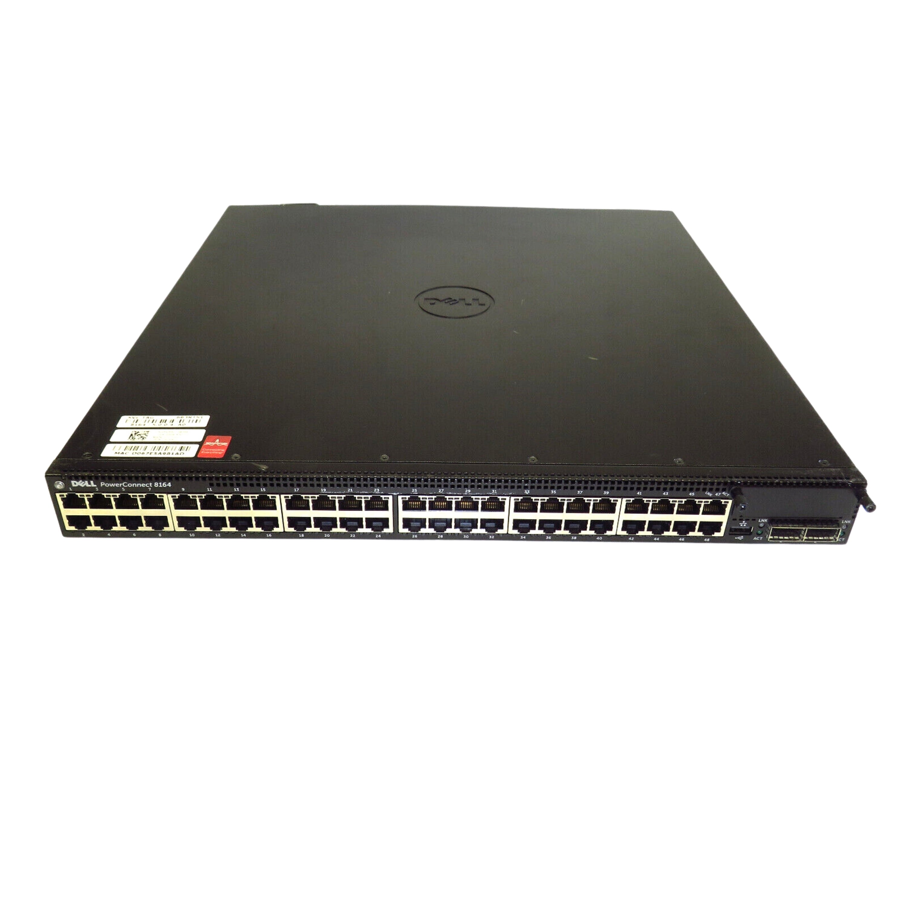 Dell H0F6C PowerConnect 8164 48 Port 10GbE 2 Port QSFP+ Switch DMG (Refurbished)