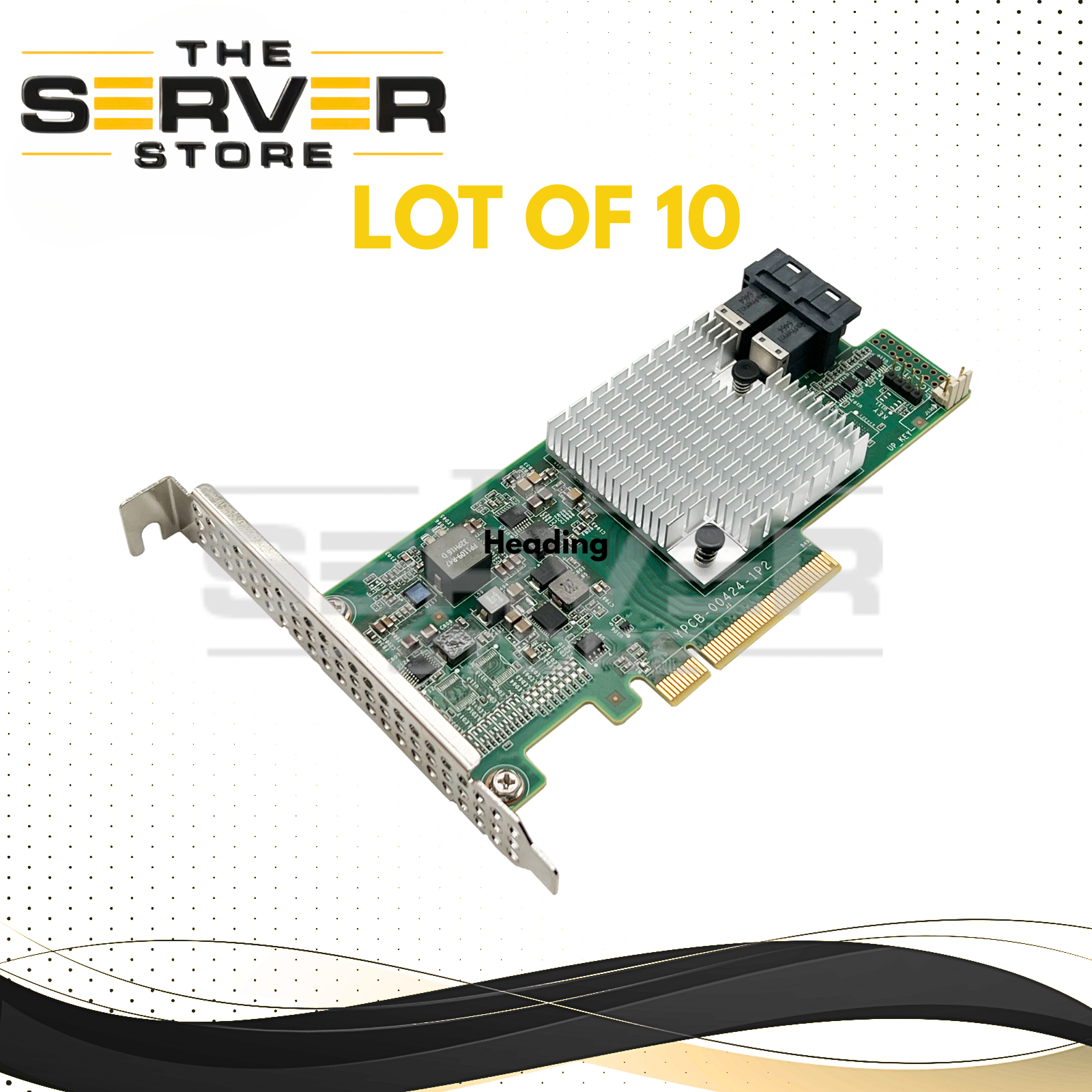(LOT OF 10) LSI 8P 12G IT Mode FreeNAS Host Bus Adapter (HBA) SAS 9300-8i SAS3008 Controller YZCA-00424-101