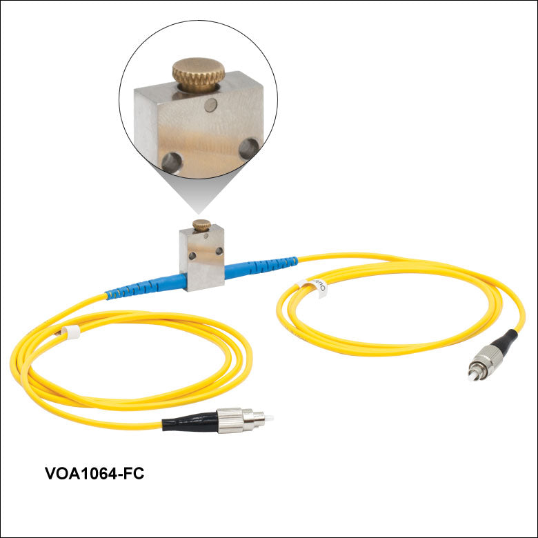 TH-VOA850-FC - SM Variable Attenuator, 850 nm, 50 dB, In-Line, FC/PC Connectors