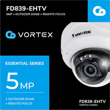 Vivotek FD839-EHTV 5MP 30M IR H.265 Outdoor RMTFocus WDR Extreme Dome, VORTEX