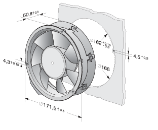6224NTDA ebm-papst DC TUBEAXIAL FAN