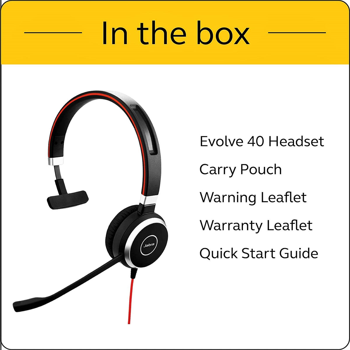 Jabra EVOLVE 40 UC Dual/Mono Headset