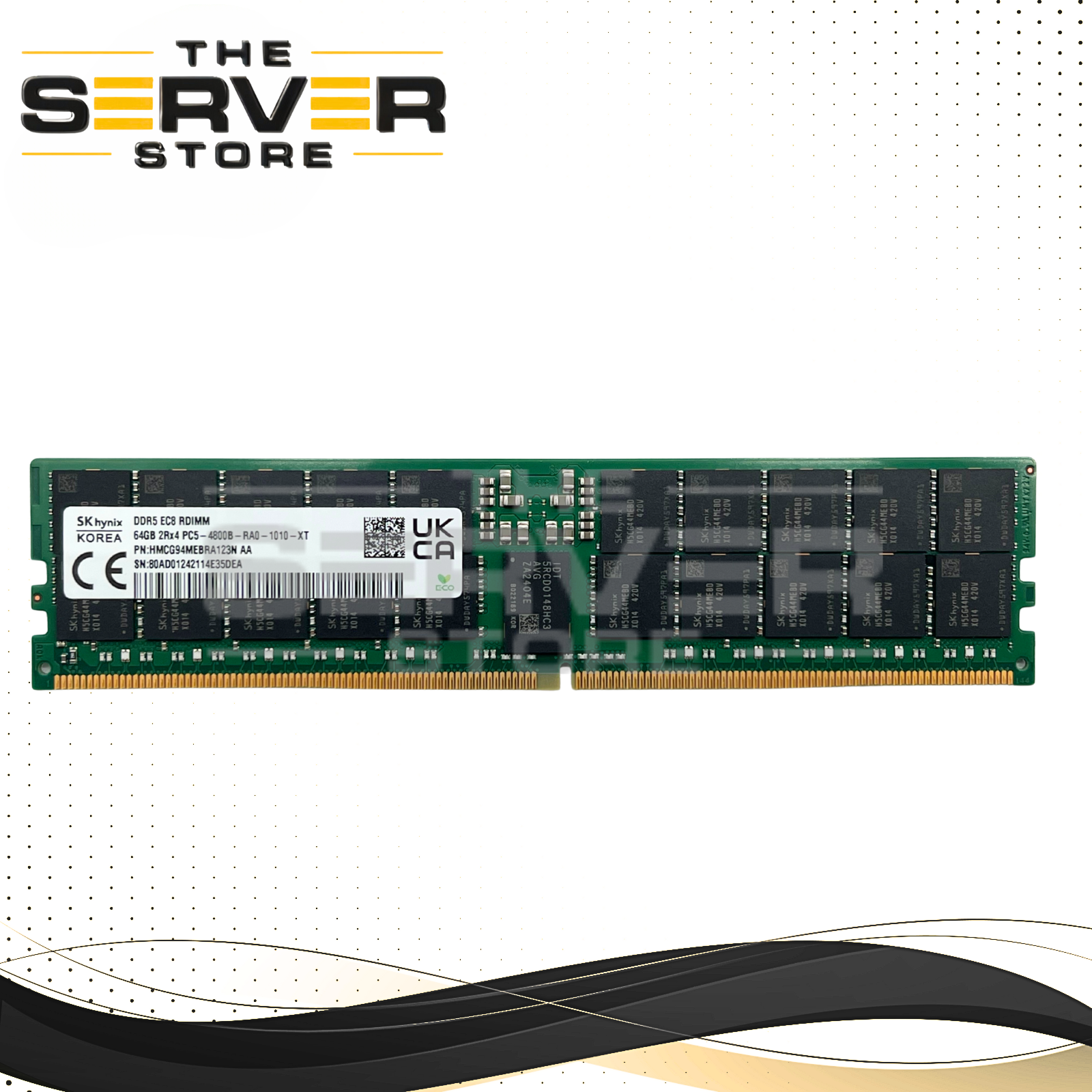 SK Hynix 64GB 2Rx4 DDR5-4800B PC5-38400 ECC Registered Memory HMCG94MEBRA123N