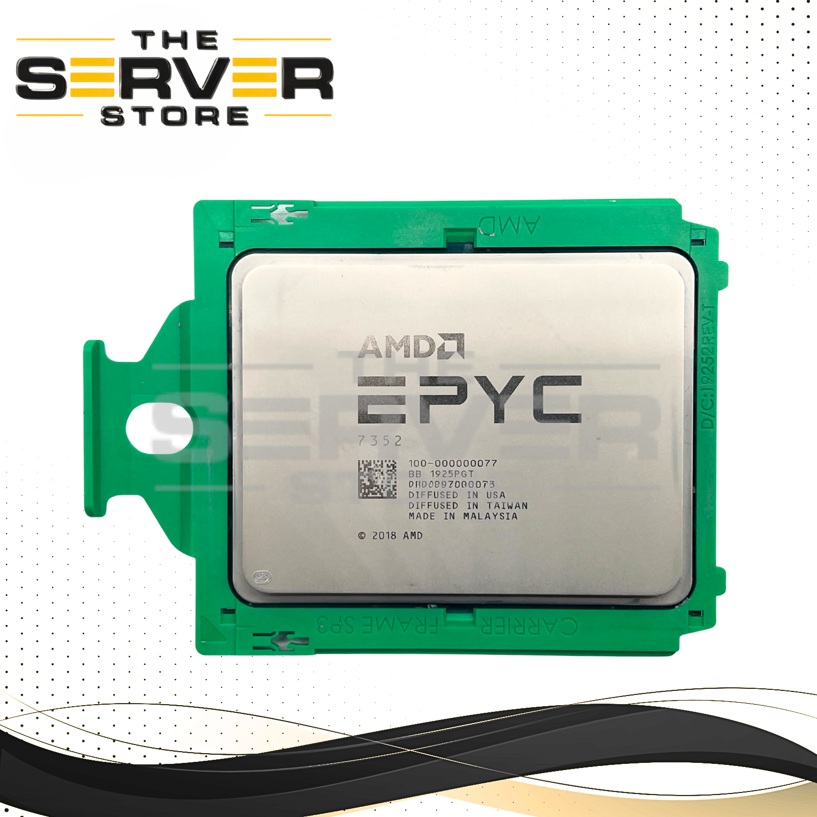 (UNLOCKED) AMD EPYC 7352 2.30GHz 24 Core 128MB 155W Socket SP3 CPU 100-000000077