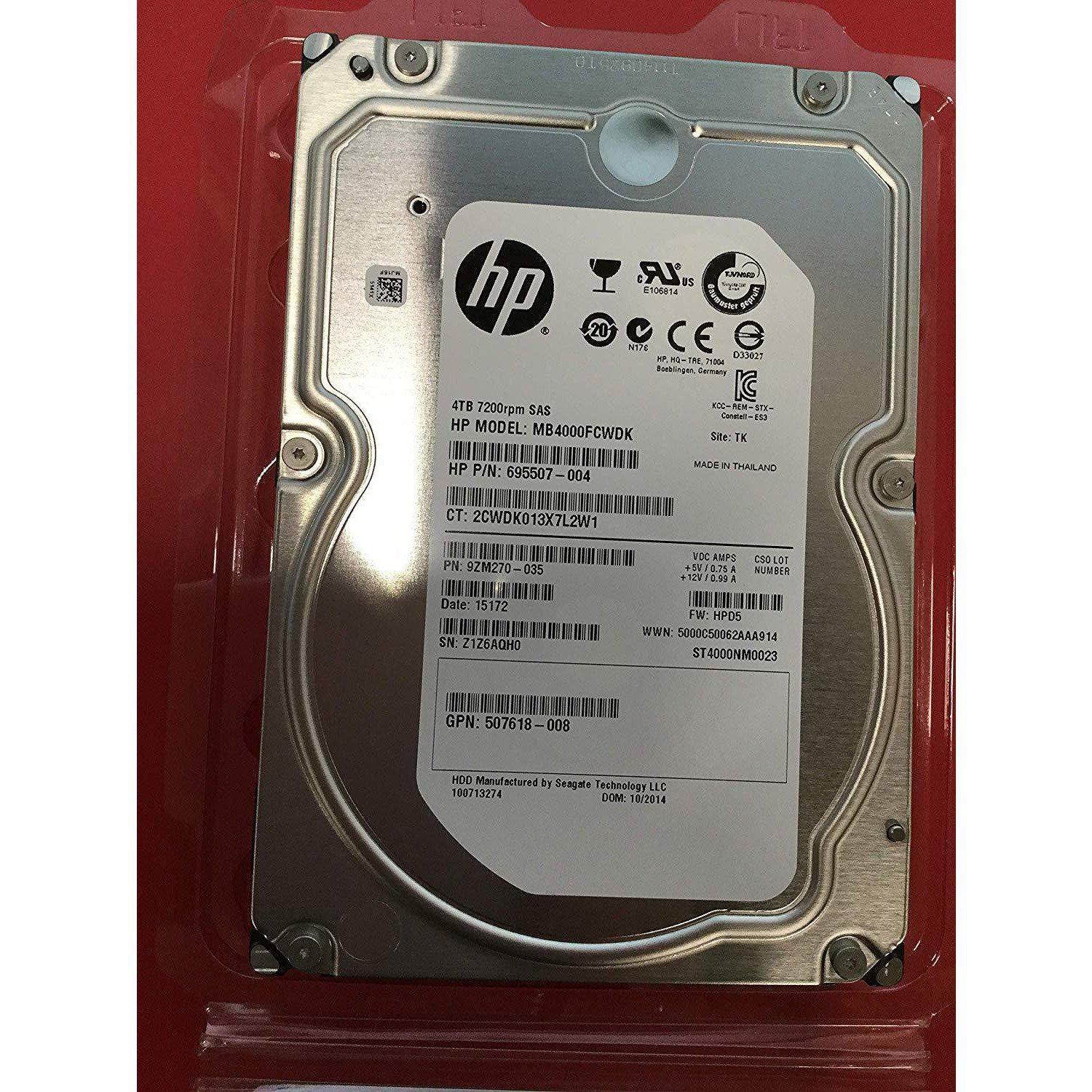 695507-004 HP 4-TB 6G 7.2K 3.5 SAS HDD-FoxTI