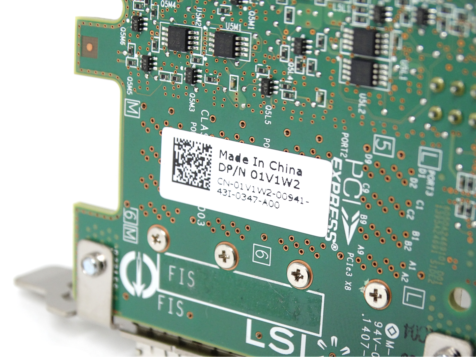Dell LSI SAS9206-16E 6GB/S 4-Port HBA SAS PCI-E Host Bus Adapter (1V1W2)