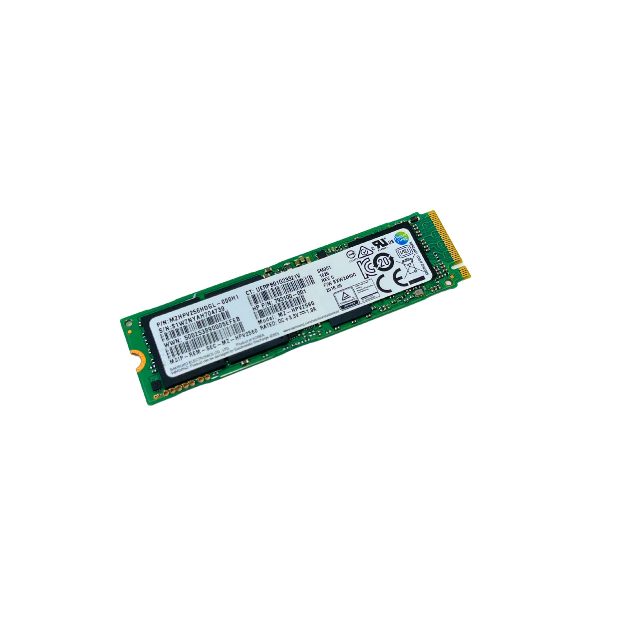 HP Samsung 256GB M.2 MLC PCI-e SSD Solid State Drive(793100-001)
