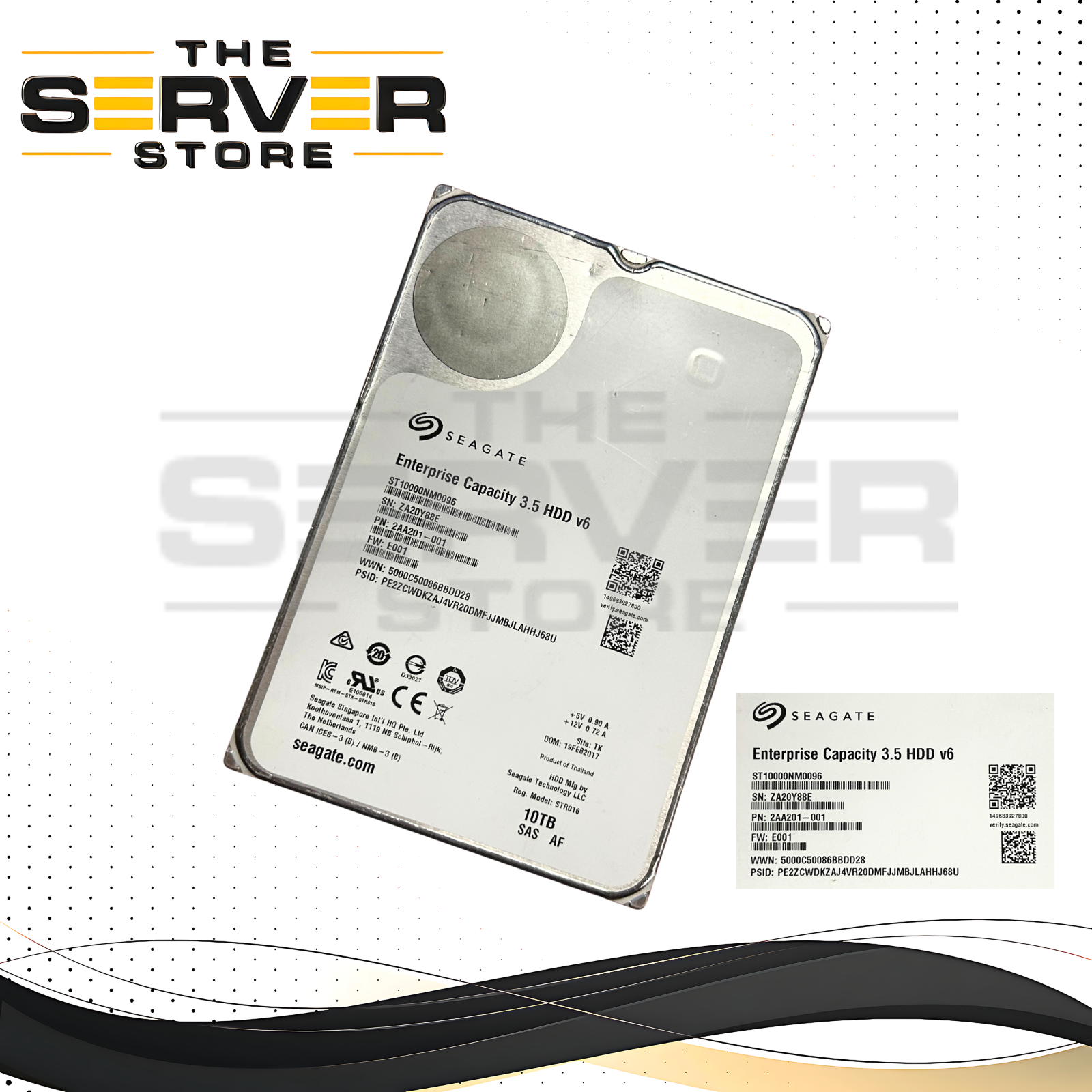 Seagate Exos X10 10TB 7.2K SAS 12GB 512e 3.5" HDD Hard Drive ST10000NM0096