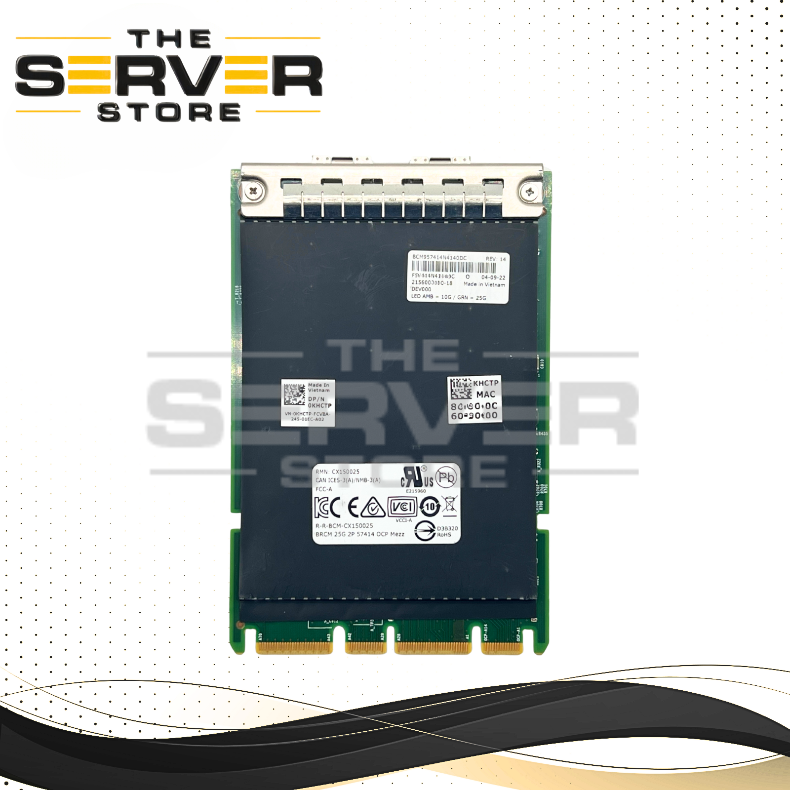 Dell Broadcom 57414 Dual Port 25Gb SFP28 OCP 3.0 Network Card (NIC) PowerEdge Server 0KHCTP KHCTP
