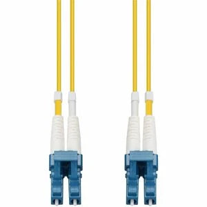 AddOn 0.3m LC to LC Yellow OS2 Duplex OFNR (Riser-Rated) SMF Fiber Patch Cable