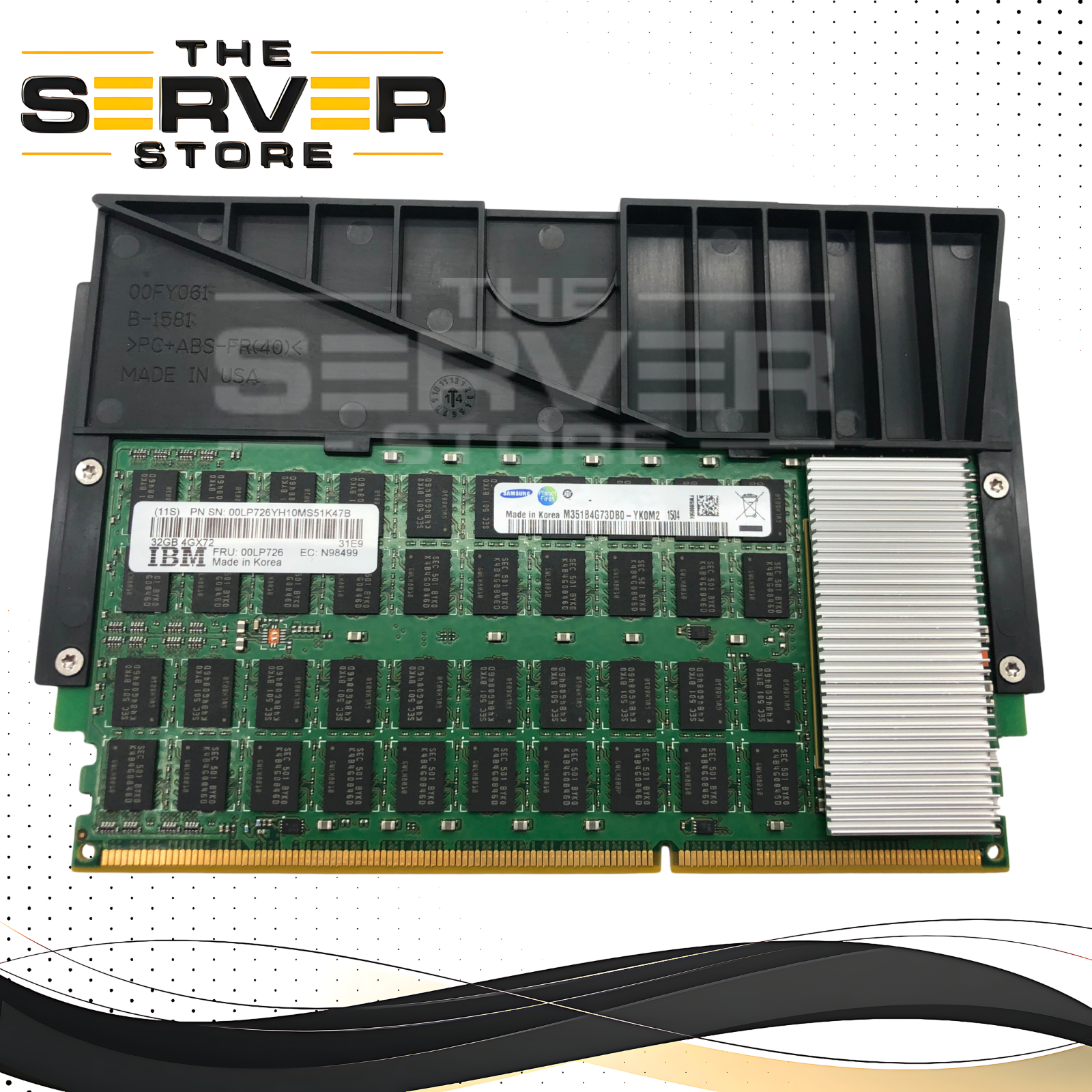 IBM 32GB DDR3 1600MHz (PC3-12800) 4Gx72 ECC Custom DIMM (CDIMM) for POWER8 Servers. OEM by Samsung/Micron. P/N: 00LP726