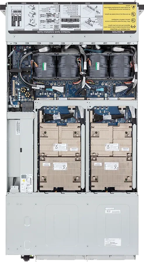 Gigabyte H263-V60-AAW1 NVIDIA Superchip 2U 4-Node 16-Bay Rack-Mountable Server