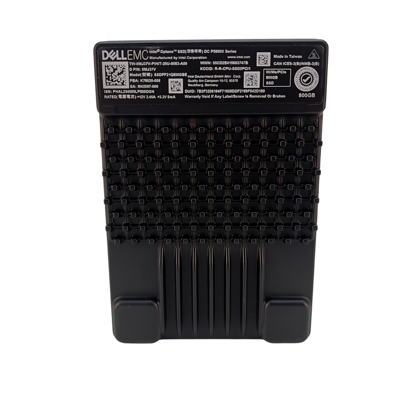 Dell Intel DC P5800X Series 800GB NVMe PCIe 4.0 U.2 SSD Solid State Drive (MJ37V)