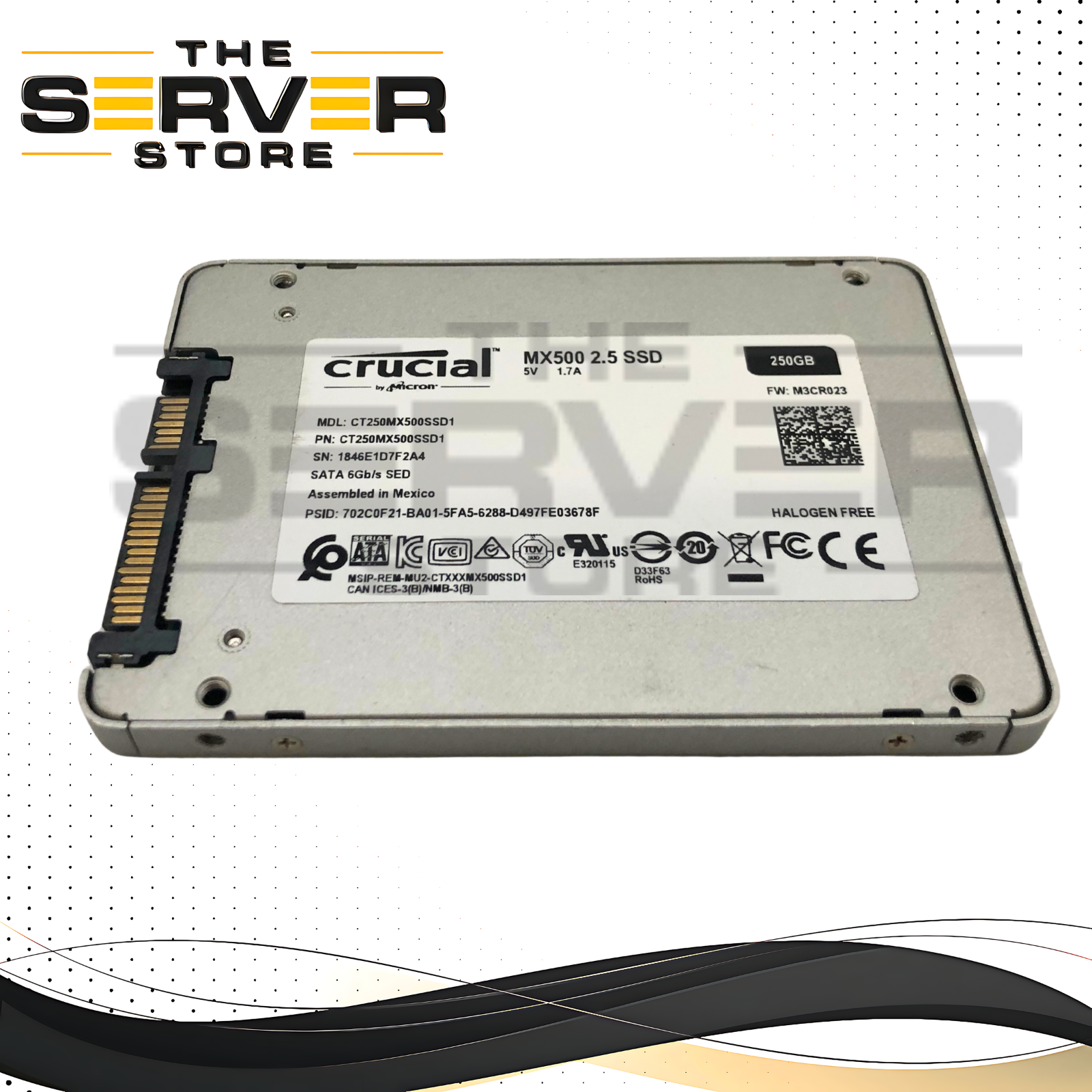 Crucial MX500 250GB 2.5" SATA III 6Gb/s 3D NAND Internal SSD CT250MX500SSD1