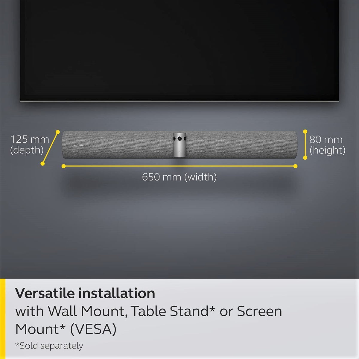 Jabra PanaCast 50 Panoramic 4K Video Bar