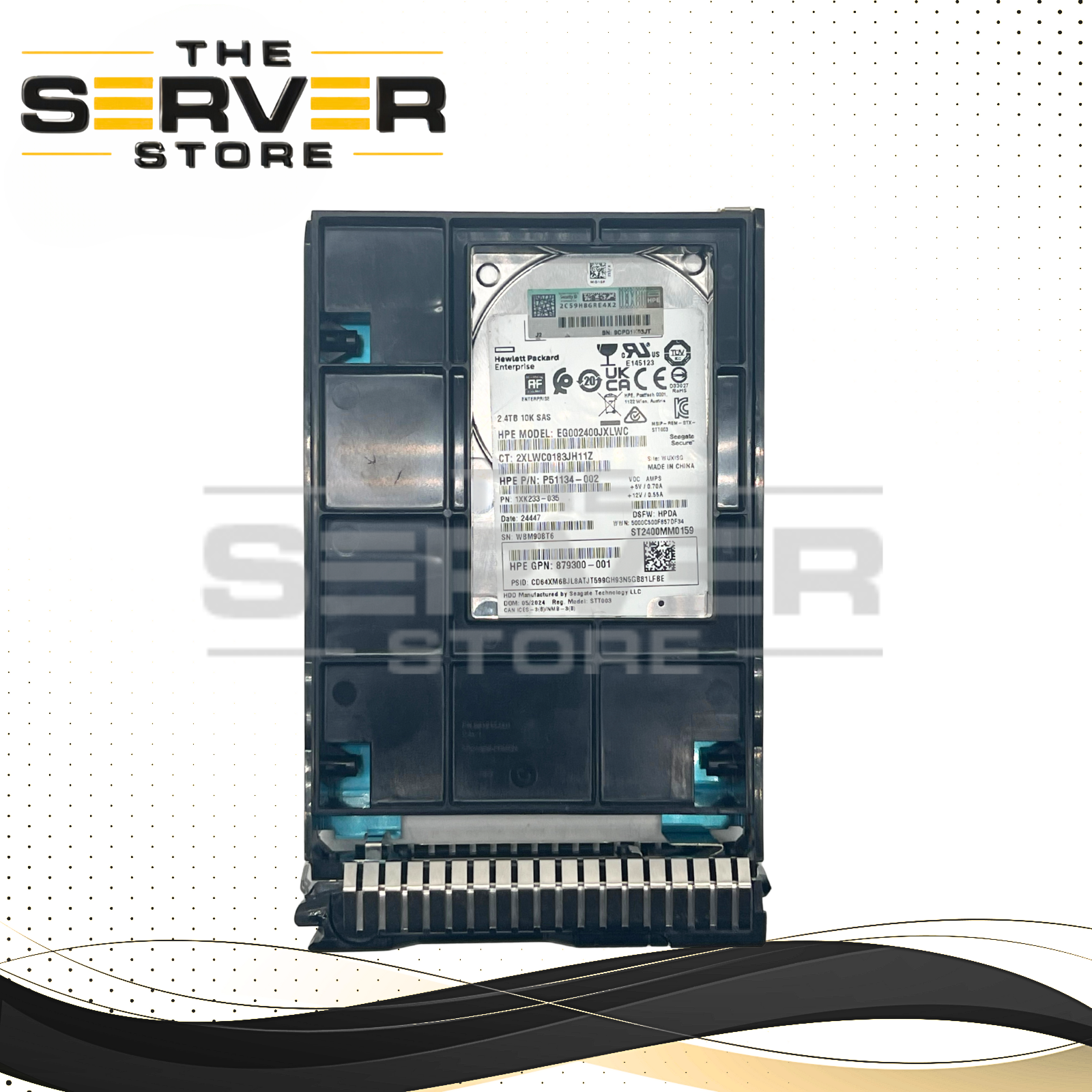 HPE 2.4TB SAS 12G 10K LFF SCC 3.5" HDD Seagate Exos 10E2400 ST2400MM0159 P51134-002