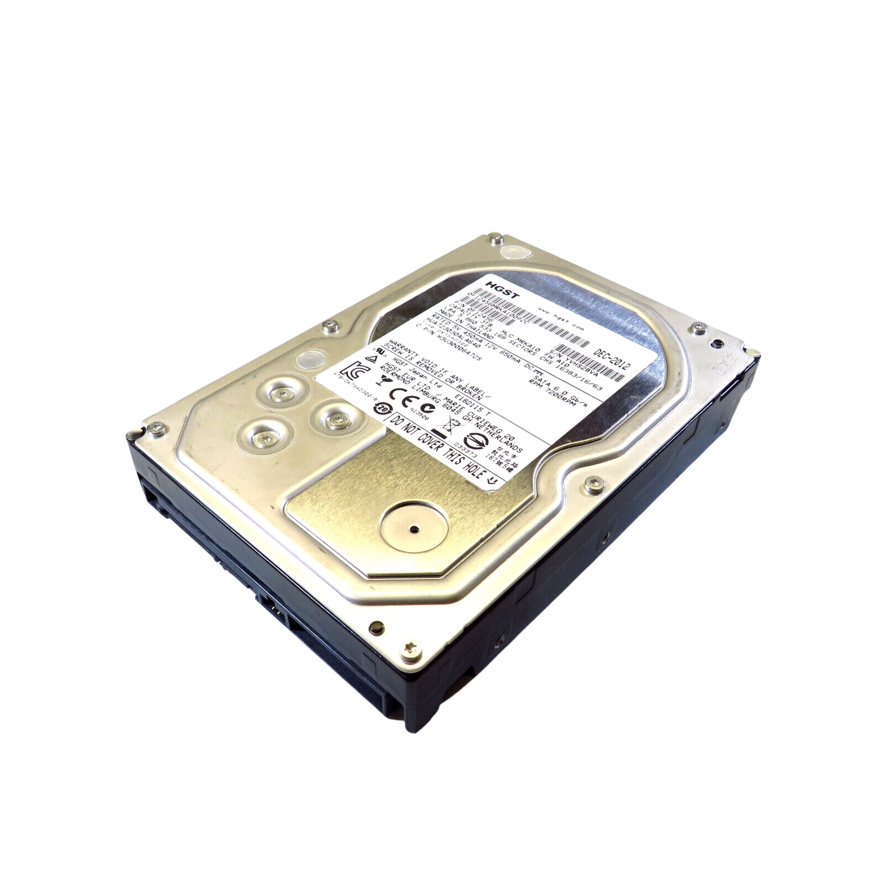 HGST HUA723030ALA640 3.5" 3TB 7200RPM SATA III Hard Disk Drive (HDD), Silver (Refurbished)