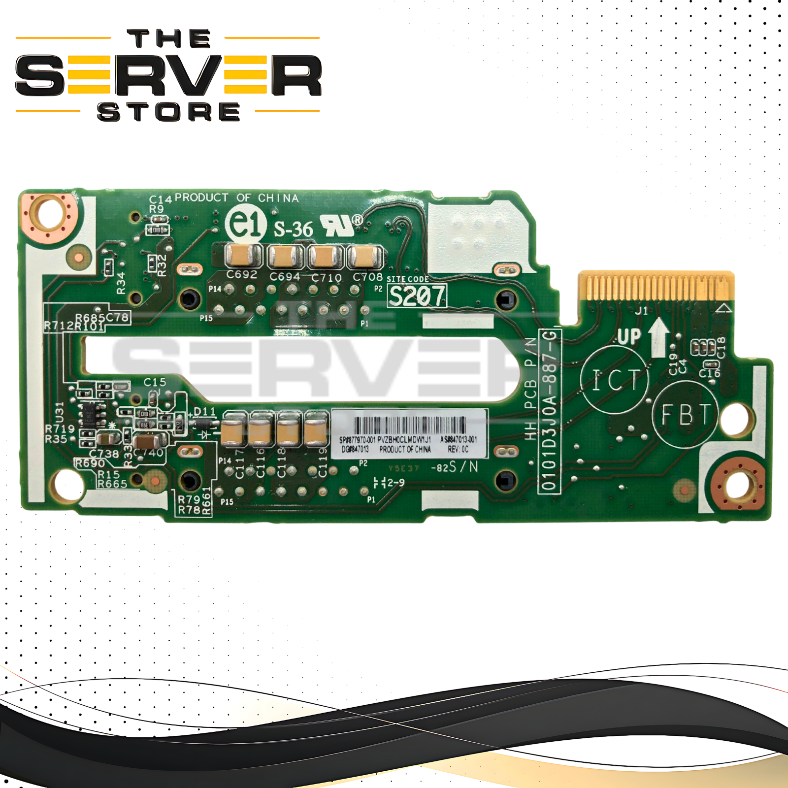 HPE ProLiant BL460c Gen10 2-Bay 2.5" SFF SATA Hot-Swap Hard Drive Backplane. P/N: 0101D3J0A-887-G, 847013-001, 877970-001.