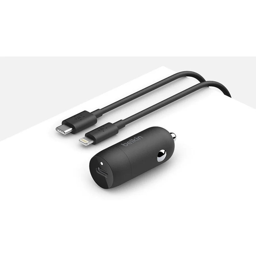 Belkin Boost Up Charge 20-Watt USB-C PD Car Charger with Lightning to USB-C Cable