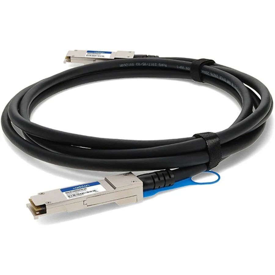 AddOn Cisco Meraki® Compatible TAA Compliant 100GBase-CU QSFP28 Direct Attach Cable (Passive Twinax, 0.5m)