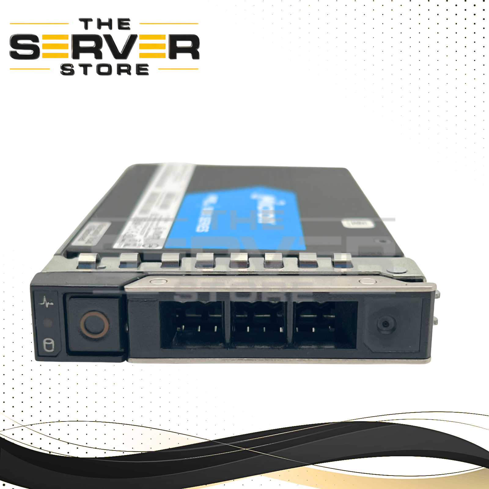 Micron 3.84TB NVMe U.2 PCIe Gen 3.0 x4 RI 2.5" SSD 9300 Pro Series MTFDHAL3T8TDP With Dell PowerEdge Gen 15th Tray