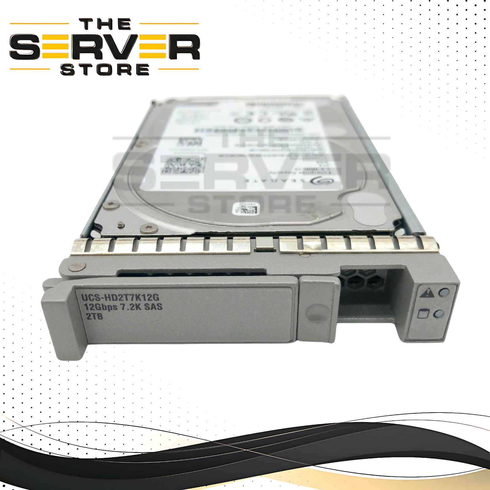 Cisco Seagate 2TB 7.2K RPM 12Gb/s SAS 2.5-inch SFF Enterprise Hard Drive W/ Tray. P/N: 58-100164-01.