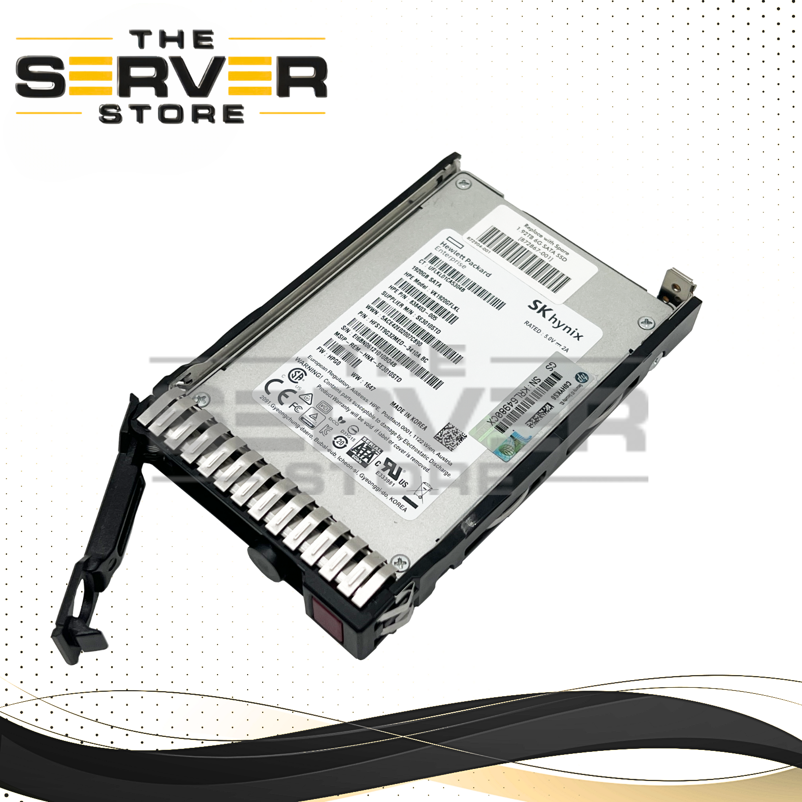 HPE 1.92TB SATA 6G RI SFF SC 2.5" SSD SK Hynix SE3010 872056-001 871770-B21