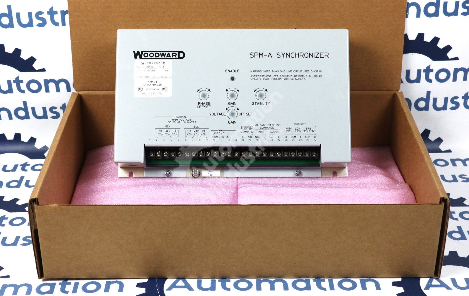 9907-029 By Woodward Speed & Phase Matching SPM-A Synchronizer New Open Box