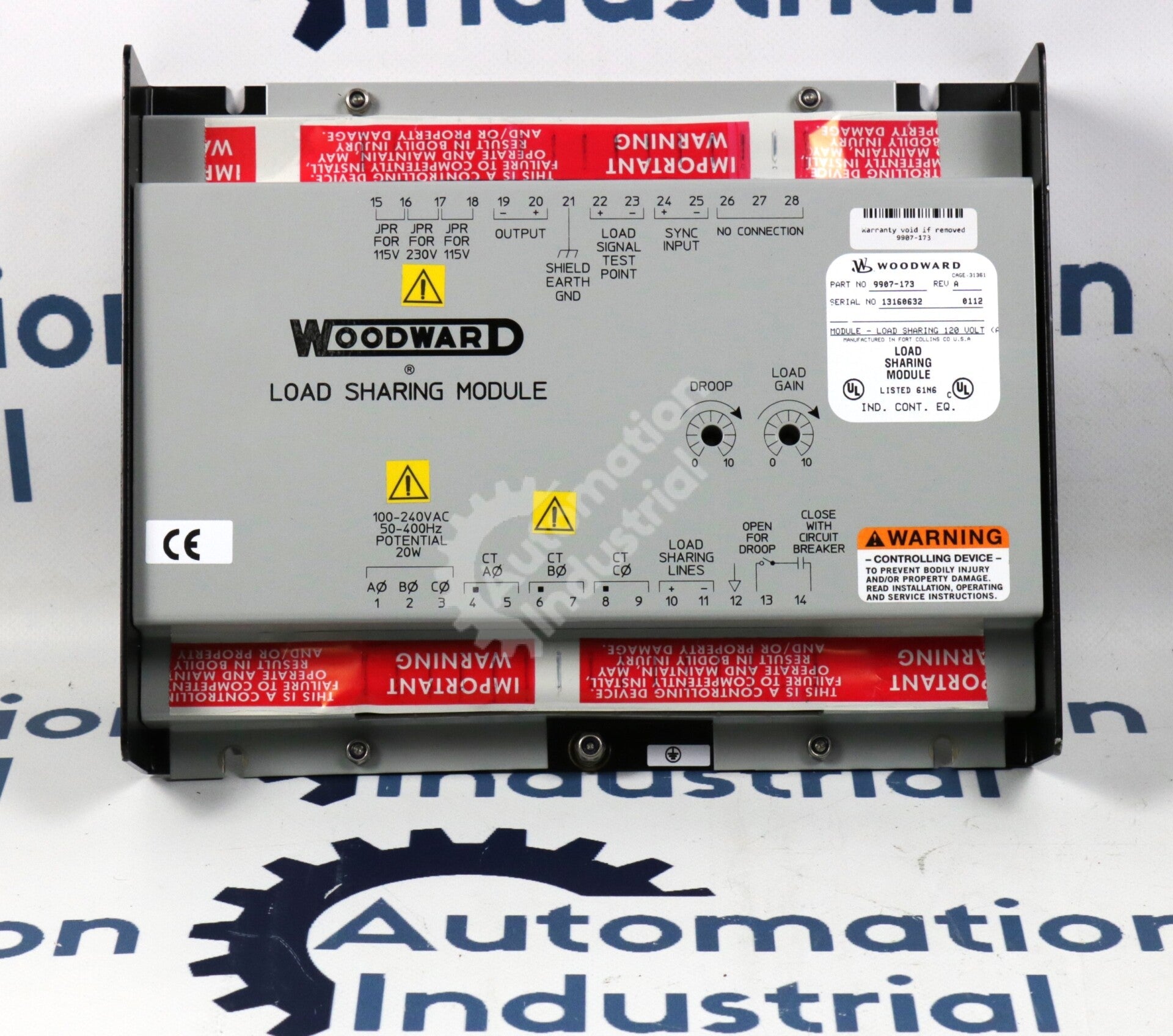 9907-173 By Woodward Load Sharing Module New Open Box