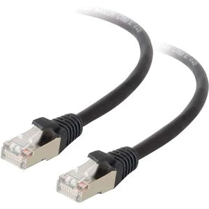 C2G-3ft Cat5e Molded Shielded (STP) Network Patch Cable - Black
