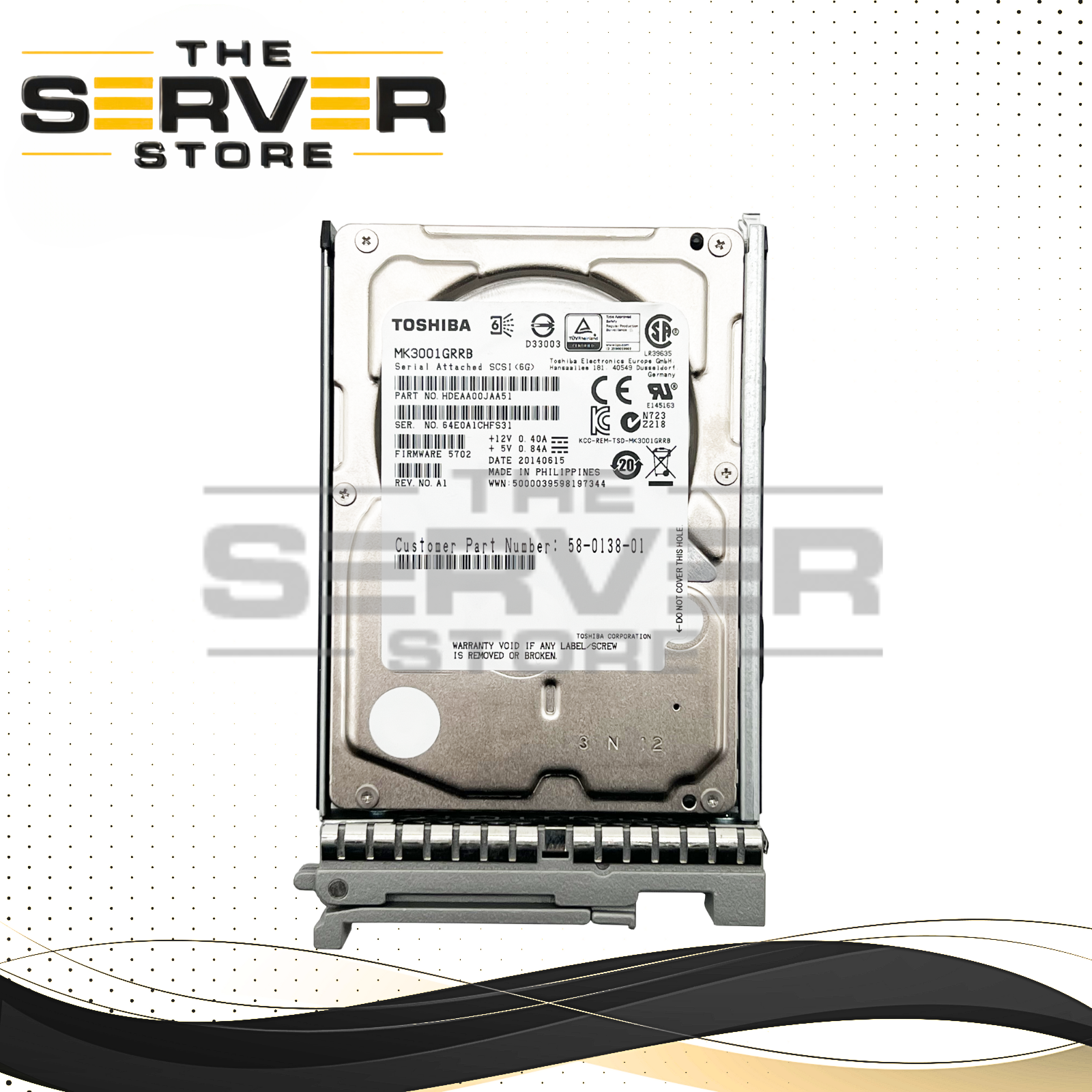 Cisco 300GB SAS 6G 15K RPM SFF 2.5'' HDD Toshiba UCS-HDD300GI2F105 MK3001GRRB
