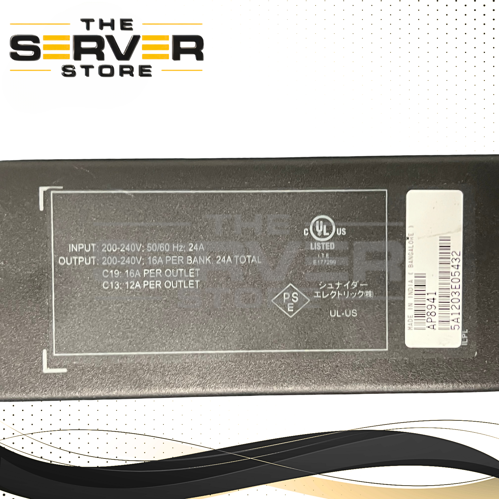 APC Switched Rack PDU 0U 30A 208V 36xC13 6xC19 L6-30P Network Power Strip AP8941