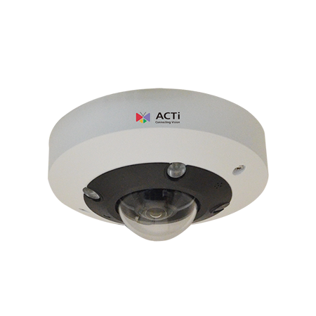 ACTi A713 5MP Outdoor Hemispheric Dome with D/N, Adaptive IR, Superior WDR, SLLS, Fixed Lens