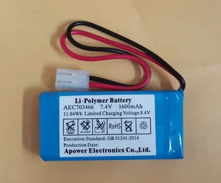 AEC703466 1600mAh Li-Polymer Battery for Shenke SK-600 I sk-500i infusion pump