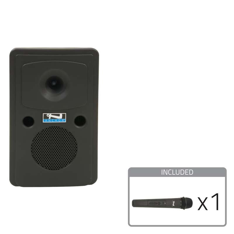 Anchor Audio Go Getter 2 System X1 Battery-Powered PA System with Bluetooth, Anchor-Air, Wireless Handheld Microphone, and Speaker Stand